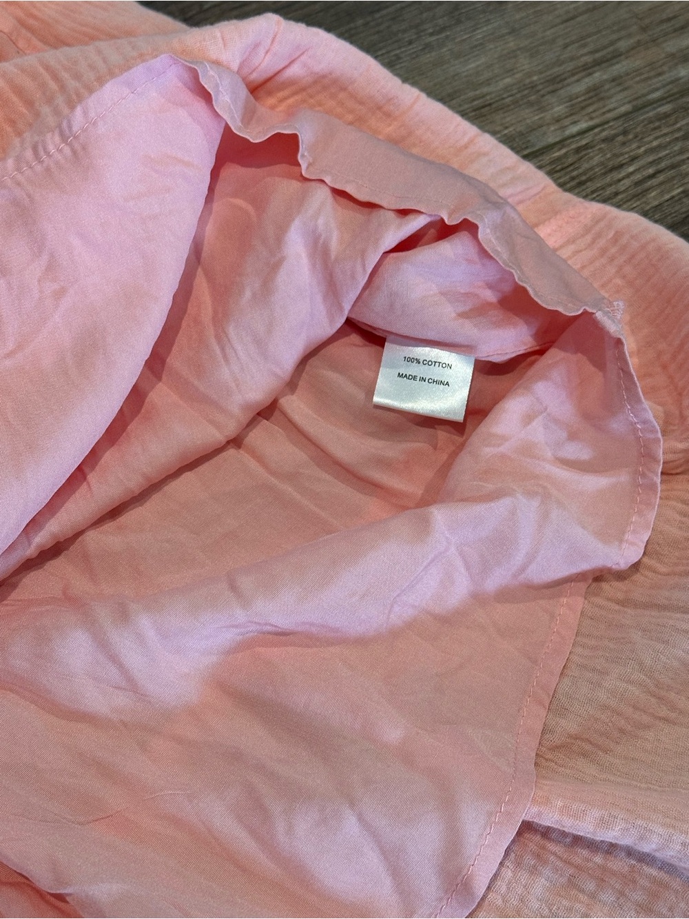 NWT! Victoria Dunn St Tropez Cotton Gauze Button Down Dress in Peach Size XL - Picture 4 of 7